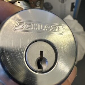Schlage‎ Satin Chrome Light Commercial Double Cylinder Deadbolt